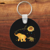あなたは私のサンシャインサンフラワーゾウ自閉症だ キーホルダー (正面)