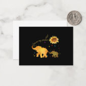 あなたは私のサンシャインサンフラワーゾウ自閉症だ ノートカード (正面/裏面インサイチュ)