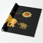 あなたは私のサンシャインサンフラワーゾウ自閉症だ ラッピングペーパー (アンロールド)