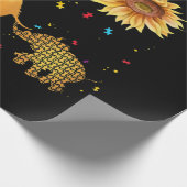 あなたは私のサンシャインサンフラワーゾウ自閉症だ ラッピングペーパー (角)