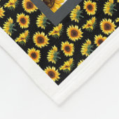 あなたは私のサンシャインサンフラワーパターン毛布 フリースブランケット (角)