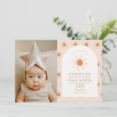 あなたは私のサンシャインサンレトロミニマル1st誕生日である 招待状 (スタンド正面)