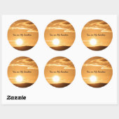 あなたは私のサンシャインステッカー ラウンドシール (シート)