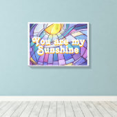 あなたは私のサンシャインステンドグラスの芸術である キャンバスプリント (インサイチュ (ウッドフロア))