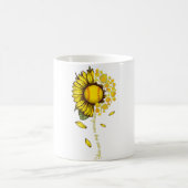 あなたは私のサンシャインソフトボールひまわりスポーツLov コーヒーマグカップ (中央)