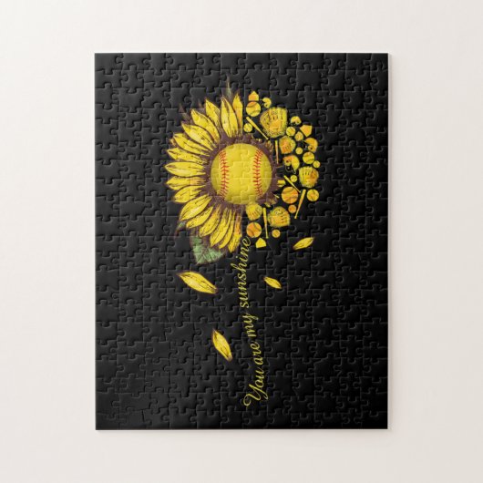 あなたは私のサンシャインソフトボールひまわり ジグソーパズル (縦)