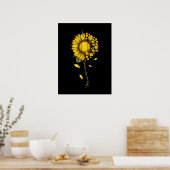 あなたは私のサンシャインソフトボールひまわり ポスター (キッチン)