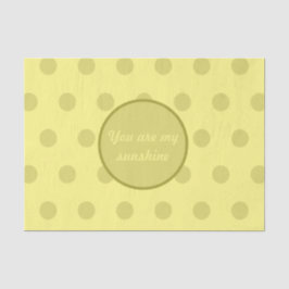 あなたは私のサンシャインティッシュペーパー（バターイエロー） 薄葉紙