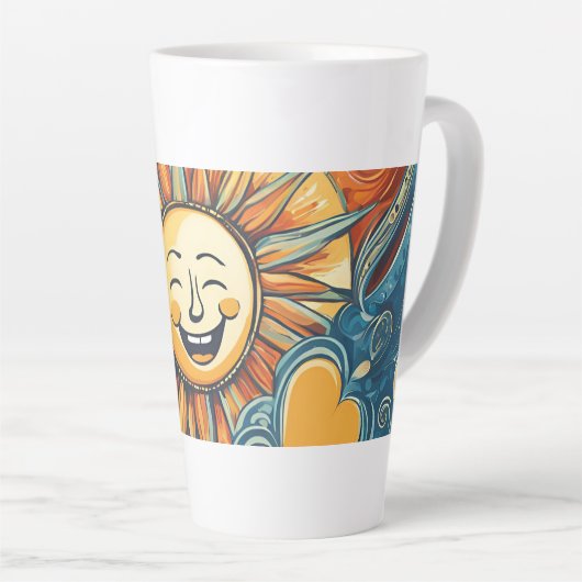 あなたは私のサンシャインデザイン カフェラテマグ (右アングル)