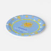 あなたは私のサンシャインニコニコ太陽の赤ちゃんシャワー ペーパープレート (アングル)