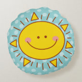 あなたは私のサンシャインハッピーカワイサニーデイキッズ ラウンドクッション (裏面)