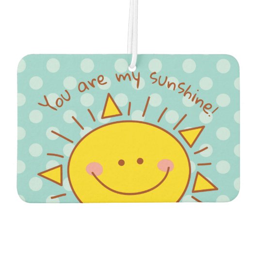 あなたは私のサンシャインハッピーカワイサニーデー カーエアーフレッシュナー (裏面)