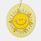 あなたは私のサンシャインハッピーカワイサニーデー セラミックオーナメント (左)