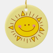 あなたは私のサンシャインハッピーカワイサニーデー セラミックオーナメント (裏面)