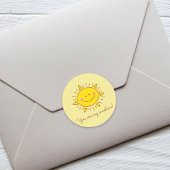 あなたは私のサンシャインハッピーカワイサニーデー ラウンドシール