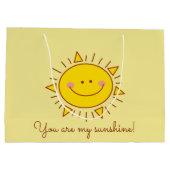 あなたは私のサンシャインハッピーカワイサニーデー ラージペーパーバッグ (裏面)