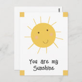 あなたは私のサンシャインハッピーサンイエロー ポストカード (正面/裏面)