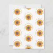 あなたは私のサンシャインバレンタインの休日カード シーズンカード (裏面)