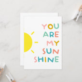 あなたは私のサンシャインパステルだ カード (正面/裏面インサイチュ)