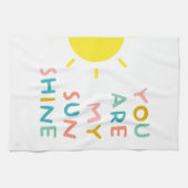 あなたは私のサンシャインパステルだ キッチンタオル (横)