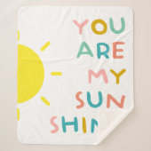 あなたは私のサンシャインパステルだ シェルパブランケット (正面)