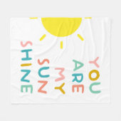 あなたは私のサンシャインパステルだ フリースブランケット (正面(横))