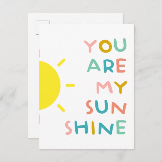 あなたは私のサンシャインパステルだ ポストカード (正面/裏面)