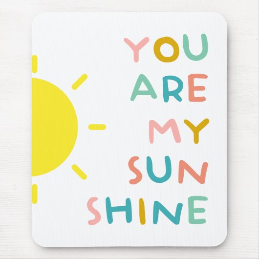 あなたは私のサンシャインパステルだ マウスパッド (正面)