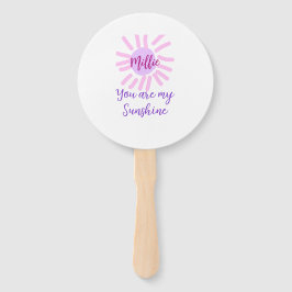 あなたは私のサンシャインパープルピンクパステルサンレイズモ ハンドファン