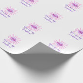 あなたは私のサンシャインパープルピンクパステルサンレイズモ ラッピングペーパー (角)