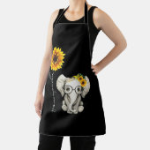 あなたは私のサンシャインヒッピーひまわり象 エプロン (インサイチュ)