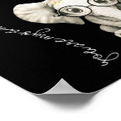 あなたは私のサンシャインヒッピーひまわり象 ポスター (角)