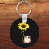 あなたは私のサンシャインヒマワリのモルモット母である キーホルダー (正面)