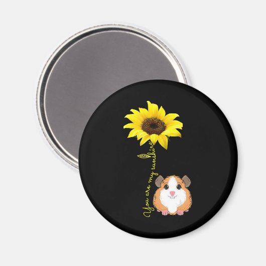 あなたは私のサンシャインヒマワリのモルモット母である マグネット (正面/裏面)