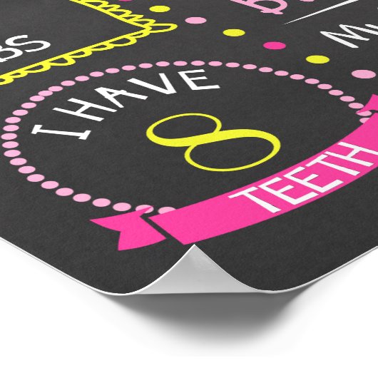 あなたは私のサンシャインファースト誕生日シャルボード ポスター (角)