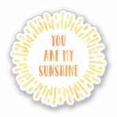 あなたは私のサンシャインブライトウォーター色 シール (正面)
