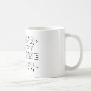 あなたは私のサンシャインブラック&ホワイト旋回パターン コーヒーマグカップ