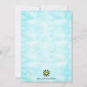 あなたは私のサンシャインベビーガールシャワー招待状 招待状 (裏面)