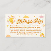 あなたは私のサンシャインベビーシャワー本ベビー エンクロージャーカード (正面)