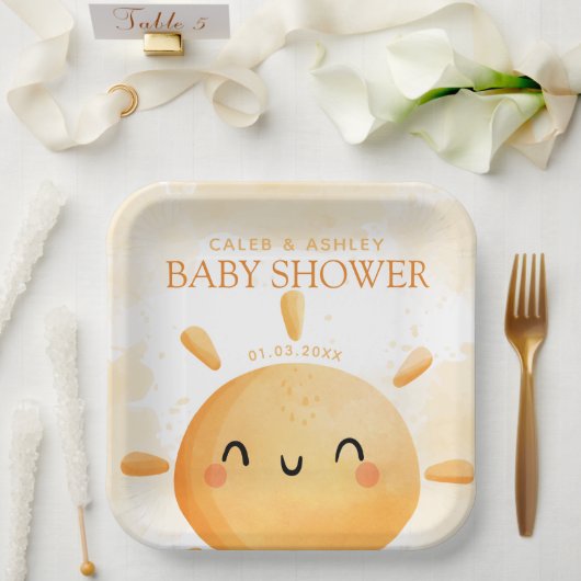 あなたは私のサンシャインベビーシャワー紙プレート ペーパープレート (ウェディング)