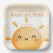 あなたは私のサンシャインベビーシャワー紙プレート ペーパープレート (正面)