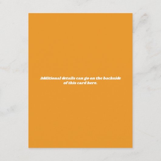 あなたは私のサンシャインベビーシャワー エンクロージャーカード (裏面)