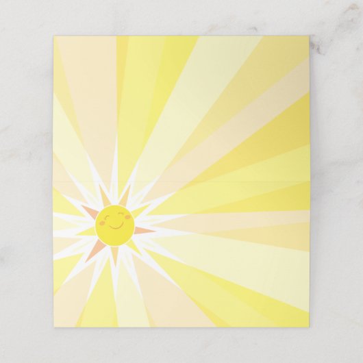 あなたは私のサンシャインベビーシャワー プレイスカード (外部開封)