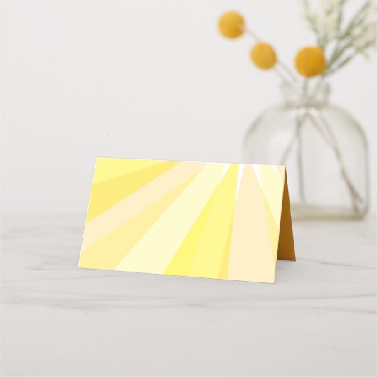 あなたは私のサンシャインベビーシャワー プレイスカード (裏面)