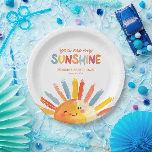 あなたは私のサンシャインベビーシャワー ペーパープレート (パーティー)