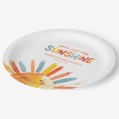 あなたは私のサンシャインベビーシャワー ペーパープレート (アングル)