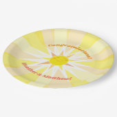 あなたは私のサンシャインベビーシャワー ペーパープレート (アングル)