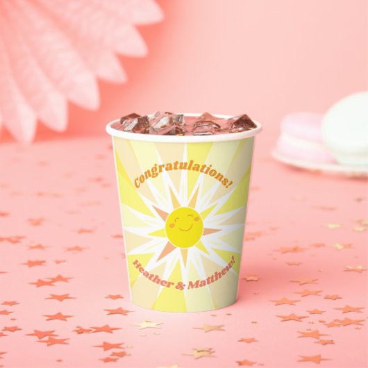 あなたは私のサンシャインベビーシャワー 紙コップ (インサイチュ)