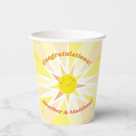 あなたは私のサンシャインベビーシャワー 紙コップ (正面)