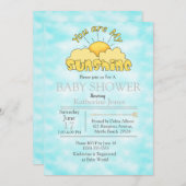 あなたは私のサンシャインベビーニュートラルシャワー招待状 招待状 (正面/裏面)